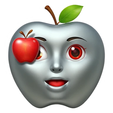 android eating apple sticker