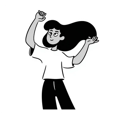 hairflip gesture sticker