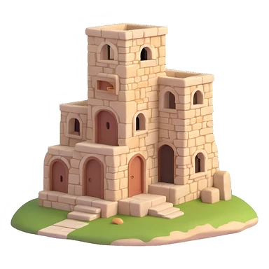 Palestinian old stone home sticker