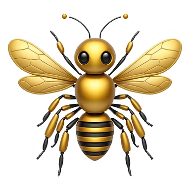 robot bee sticker
