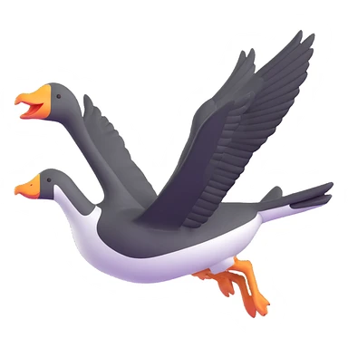 flying goose sticker