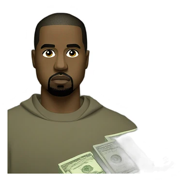kanye west with money sticker