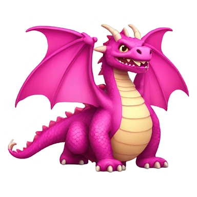 Big fat pink dragon  sticker