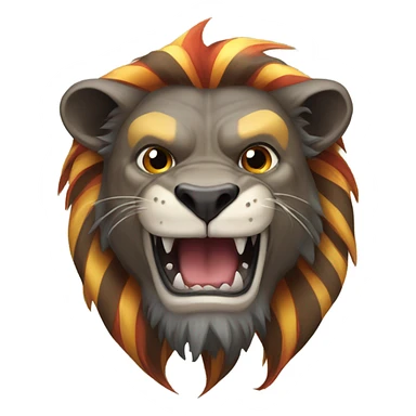 A lion shark  sticker