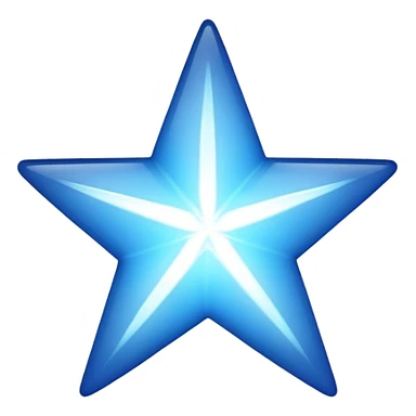 Blue star sticker