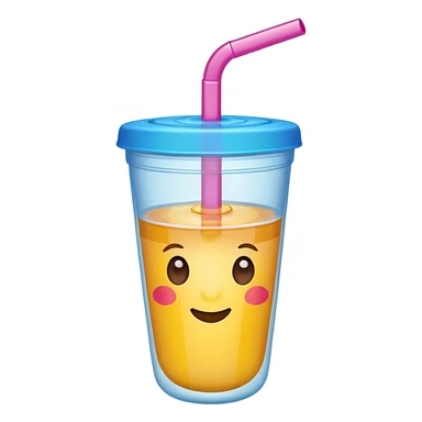 make a cute straw cup sticker