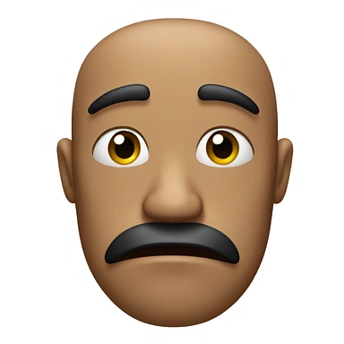 Disappointed face sticker