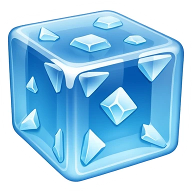 blue ice cube  sticker