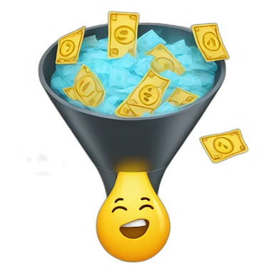 sales funnel money sticker