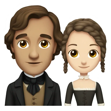 Jane Eyre and mr Rochester sticker