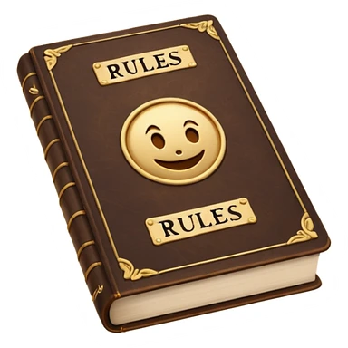 Rules book sticker