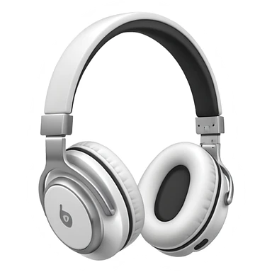 White headphones sticker
