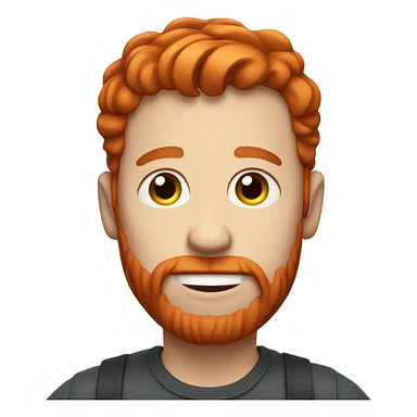 A man with red hair that is pregnant  sticker