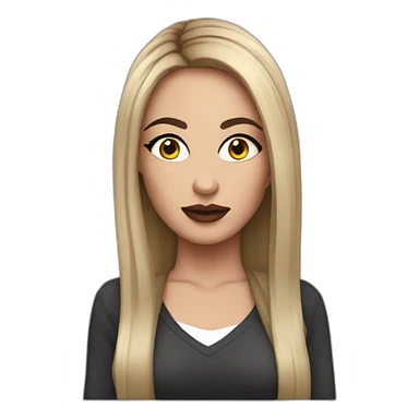 British chav female with loads of makeup sticker