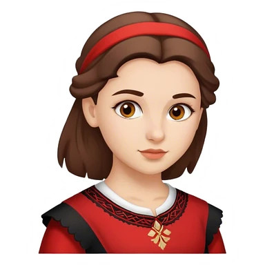 Albanian girl sticker