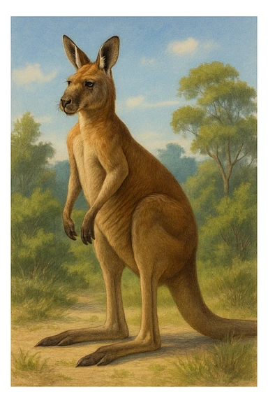 Kangaroo sticker