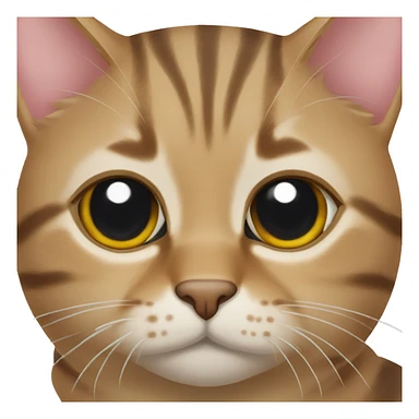 Tabby cat heart eyes sticker