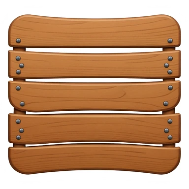 Bentwood slat sticker