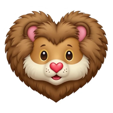 coeur fourrure sticker