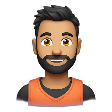 Virat with a heart sticker