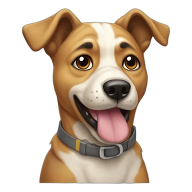 Chien qui fait caca sticker