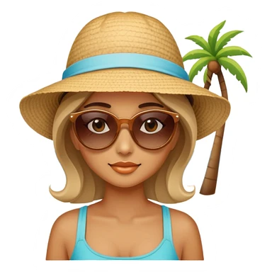 girl on the beach sticker