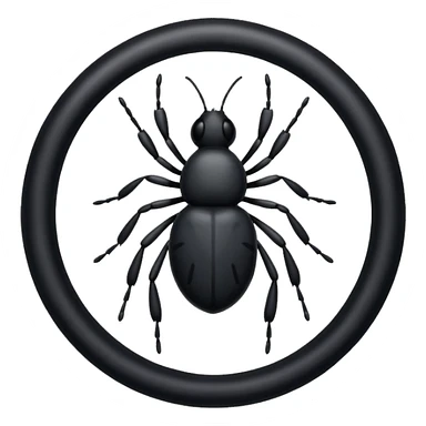 Verified black tick sticker