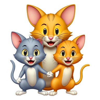 Tom and jerry emoji sticker