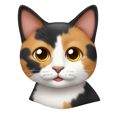 cute calico cat sticker