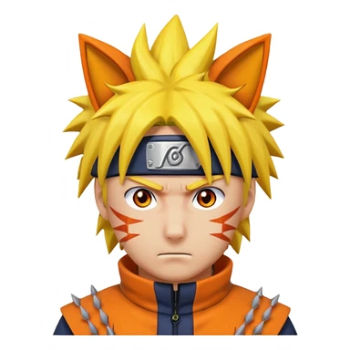 Naruto kurama 2 tails sticker
