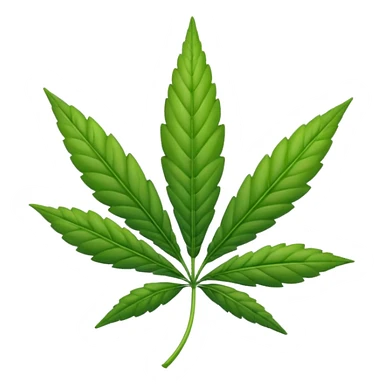 Weed emoji sticker