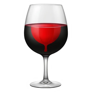 Black color background with wine glass and lipstick stain sticker