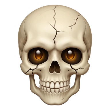 Faz uma caveira com o rosto do it sticker