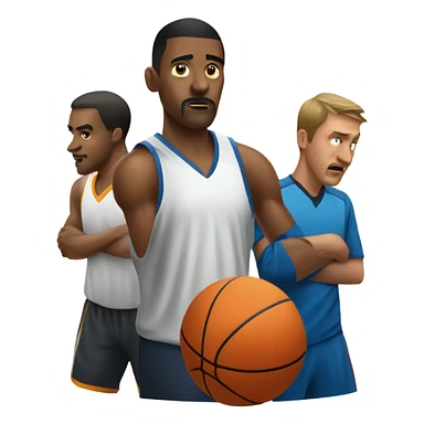 Cheating at basketball sticker