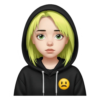 billie eilish wear hoddie sticker
