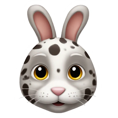 Bunny with spots  sticker