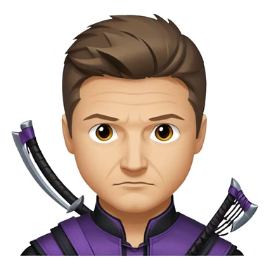 Jeremy Lee Renner Hawkeye 
 sticker