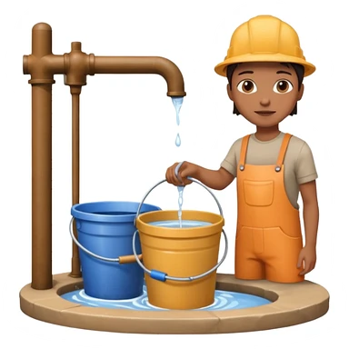 well with bucket sticker