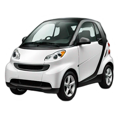 smart for two white sticker