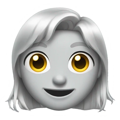 SILVER HEART EYES EMOJI sticker