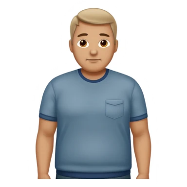 tall, stocky man wearing casual clothing sticker