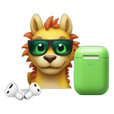 Dracofeu with AirPod max sticker