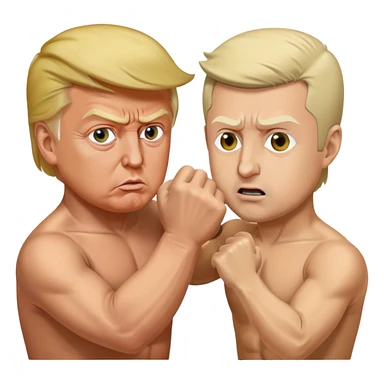 Donald Trump fighting with Zelensky sticker
