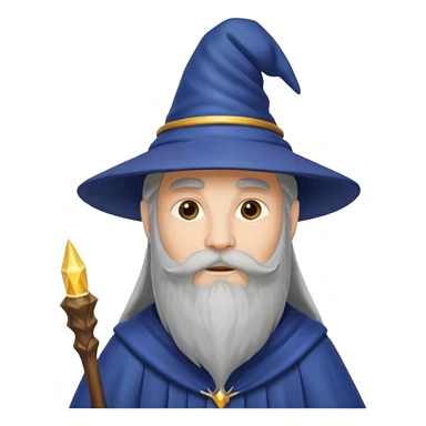 Wizard with magic hat sticker