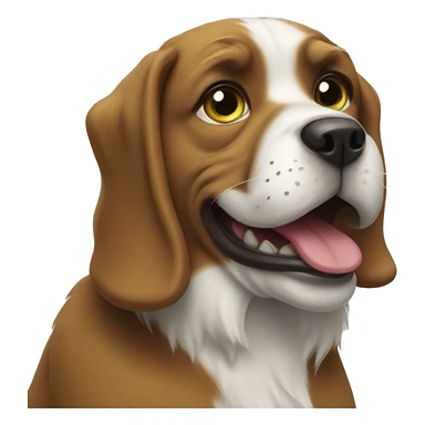 Dog with a grinch face sticker