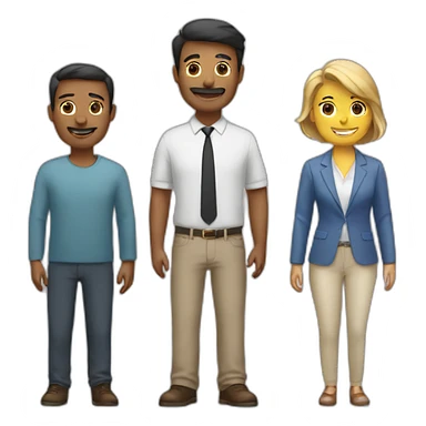 Message Group Of 3 people sticker