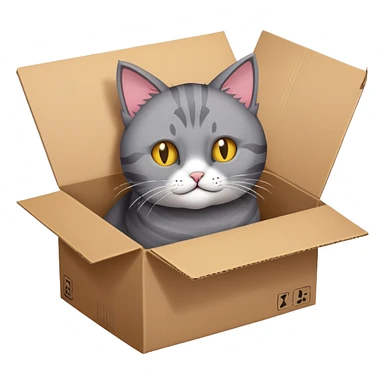 schrodinger's cat in cardboard box dead state sticker