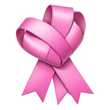 pink with ribbon small sticker