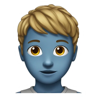 enfant au yeux bridé sticker