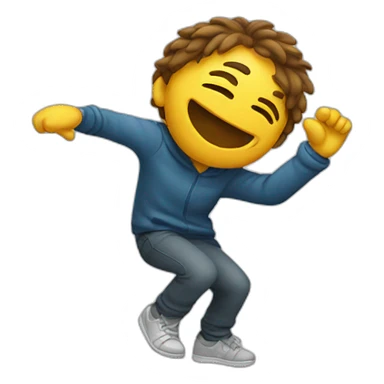 Dab emoji sticker